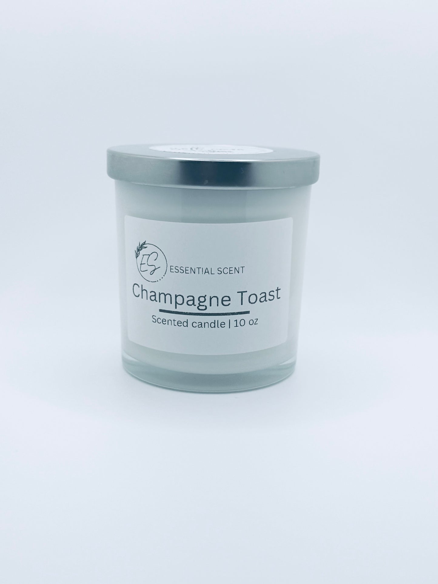 Essential scent home made champagne toast candle 10 oz, made with organic ingredients .