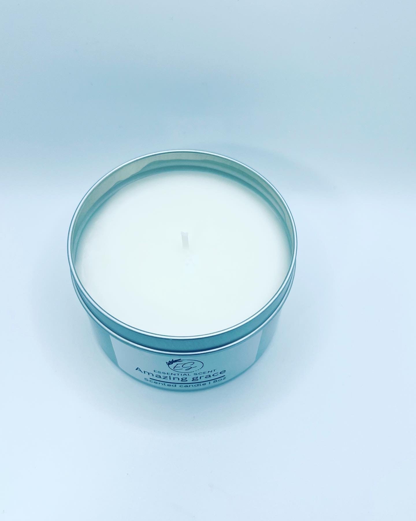 Essential scent home made Amazing Grace fragranced candle, 8 oz