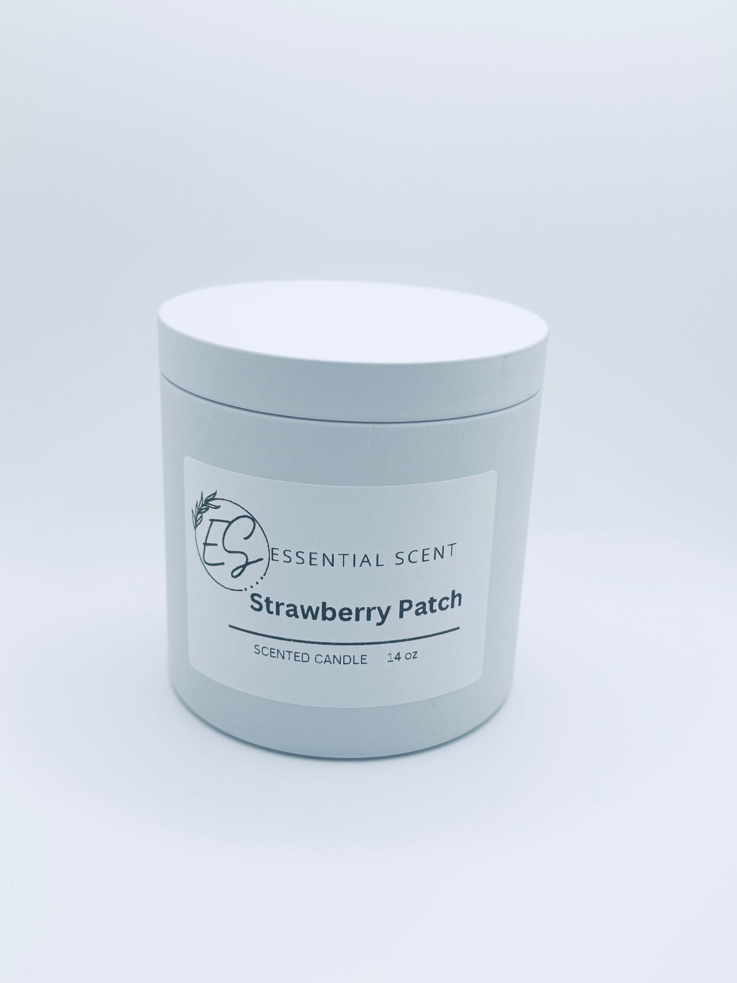 Essential scent home made Strawberry Patch candle 14 oz , Made with organic ingredients .