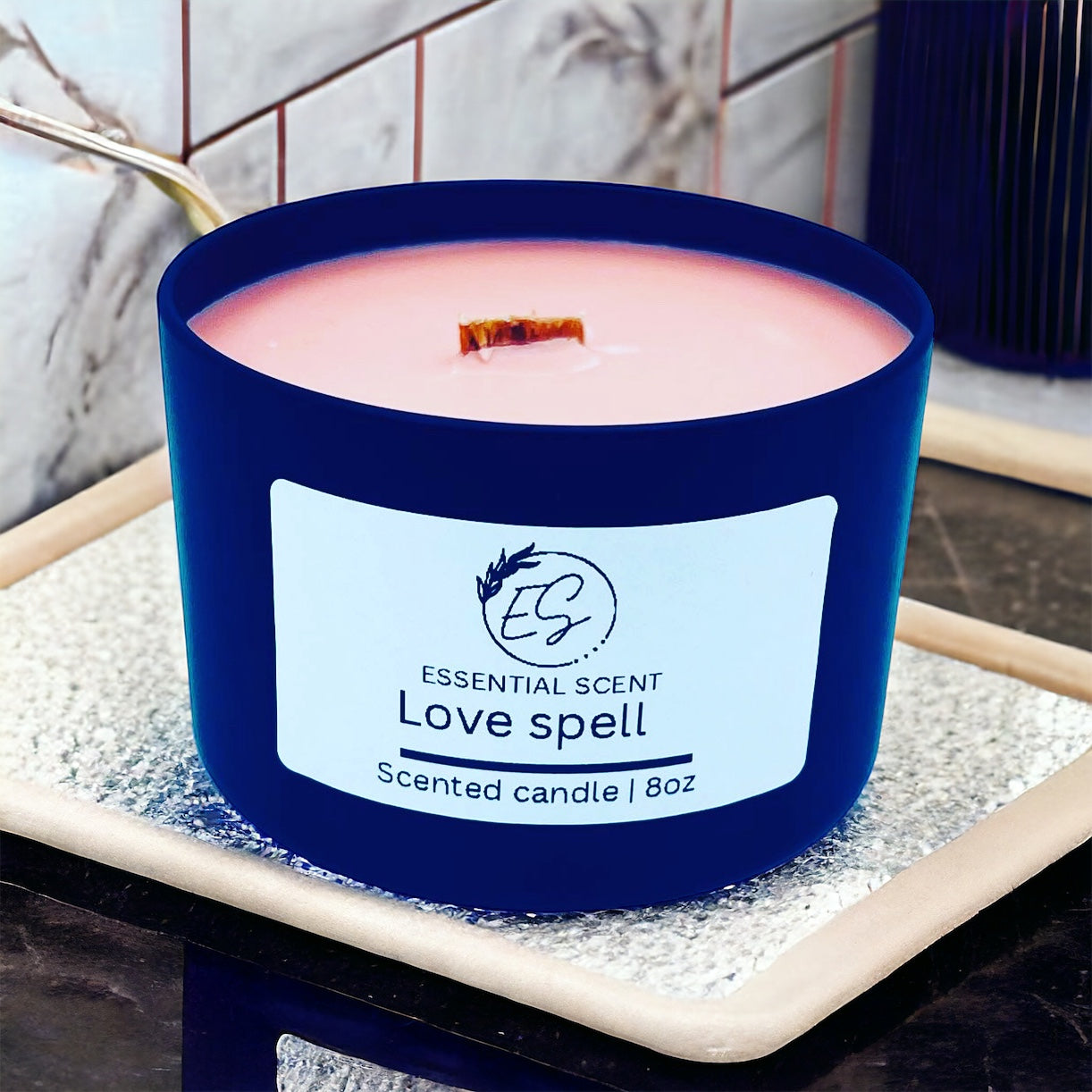 Essential scent home made love spell fragrance candle, 8oz