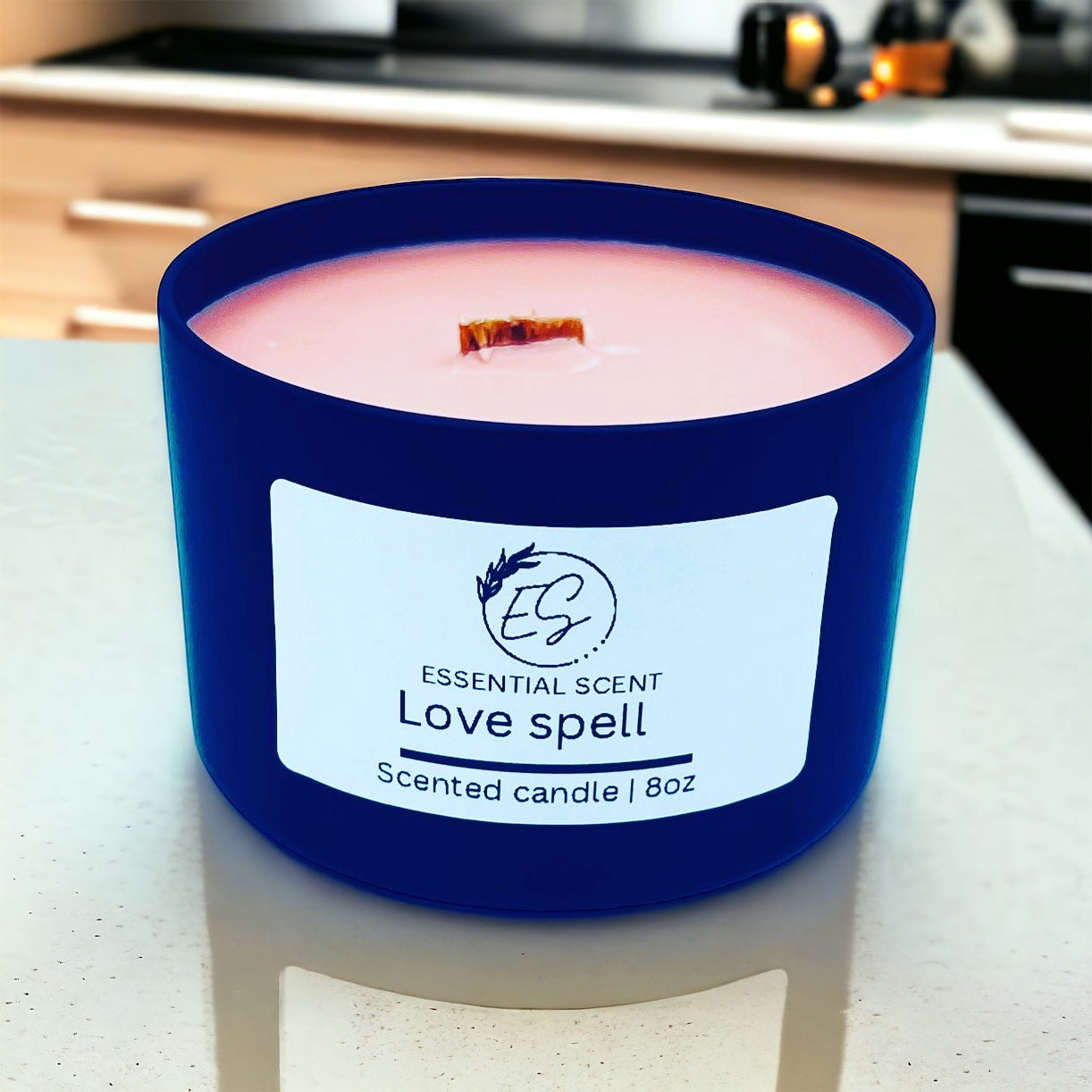 Essential scent home made love spell fragrance candle, 8oz