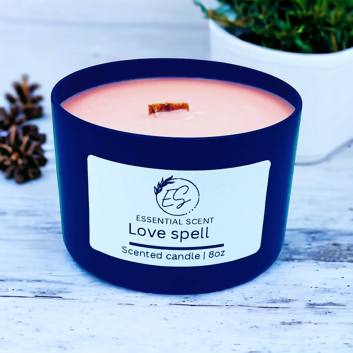 Essential scent home made love spell fragrance candle, 8oz