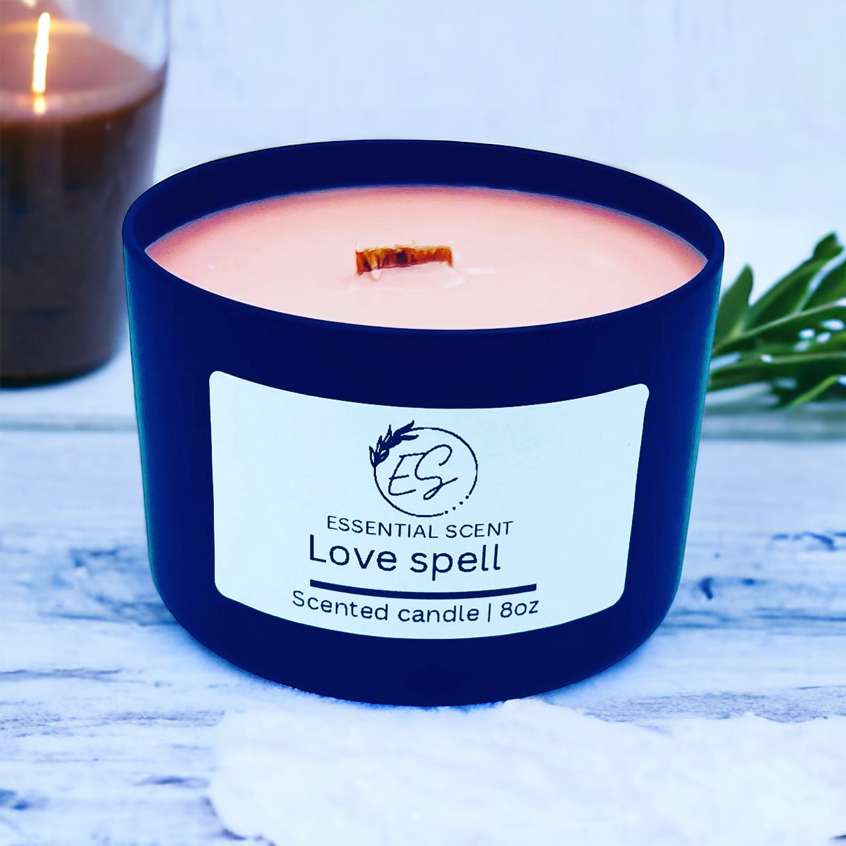 Essential scent home made love spell fragrance candle, 8oz