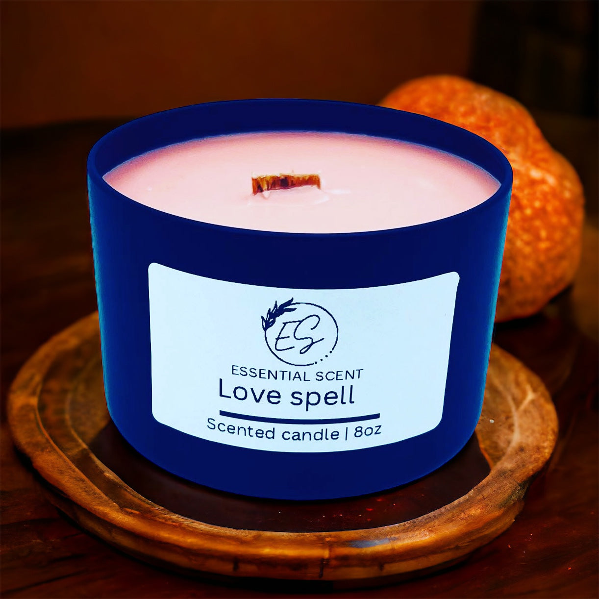 Essential scent home made love spell fragrance candle, 8oz