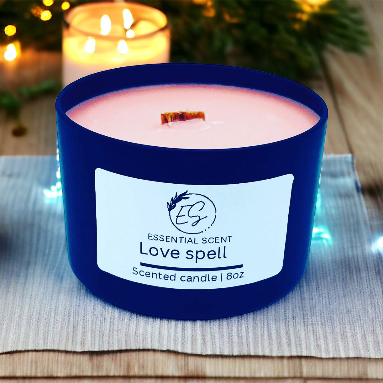 Essential scent home made love spell fragrance candle, 8oz